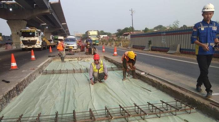 perbaikan tiga titik jalan tol jakarta - cikampek