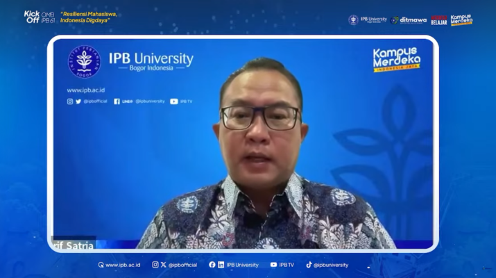 bahwa menjadi mahasiswa baru IPB University merupakan pijakan awal dalam eksplorasi intelektual yang lebih dalam dan lebih luas