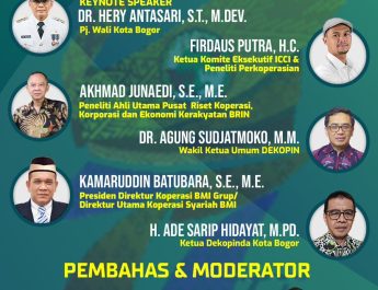 Kita ingin sekaligus menyosialisasikan bahwa koperasi masih eksis, berperan dan mampu menjadi mitra pemerintah dalam rangka meningkatkan ekonomi daerah