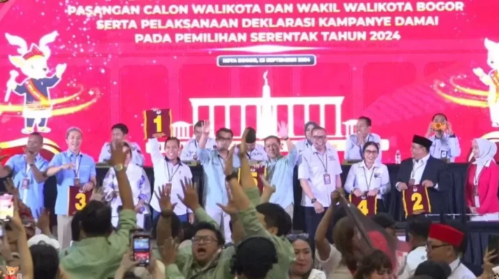 Bola yang diambil akan menentukan nomor urut yang kemudian diumumkan oleh calon wali kota