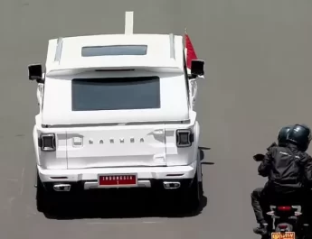 Pasca dilantik, Presiden Prabowo Subianto meninggalkan Gedung MPR/DPR.
