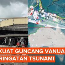 Gempa Dahsyat Magnitudo 7,3 Guncang Vanuatu, Tsunami Landa Wilayah Pasifik