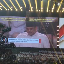 Bobby Nasution Sangat Khyusuk Memimpin Pembacaan ‘Jati Diri Partai Gerindra’