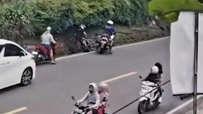 patwal nendang pemotor