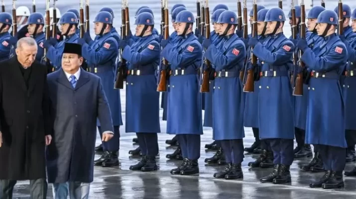 prabowo tiba di istana erdogan