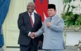 Presiden Prabowo Sambut Presiden Afrika Selatan Cyril Ramaphosa di Istana Merdeka