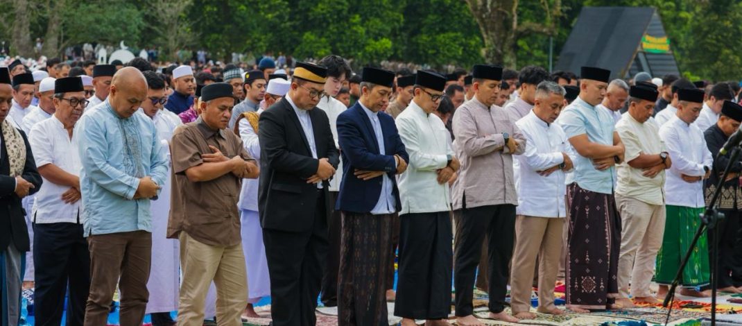 Momen Salat Idul Fitri dilaksanakan di Kebun Raya Bogor