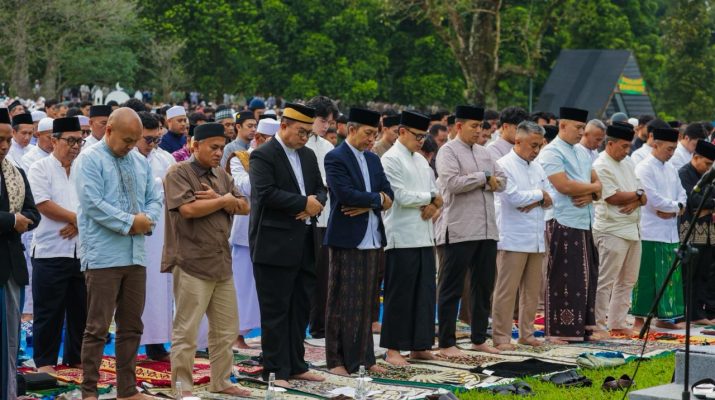 Momen Salat Idul Fitri dilaksanakan di Kebun Raya Bogor