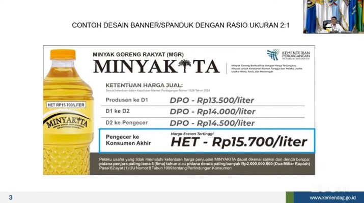 Penjelasan Harga Minyak Kita, Direktur Sarana Perdagangan Logistik Kemendag.