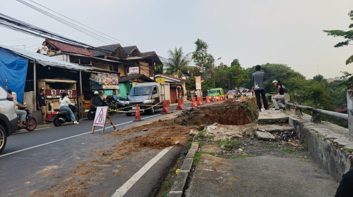 Perbaikan Longsor di Jalan Kebon Pedes dimulai pada Jumat !3/7/2026)