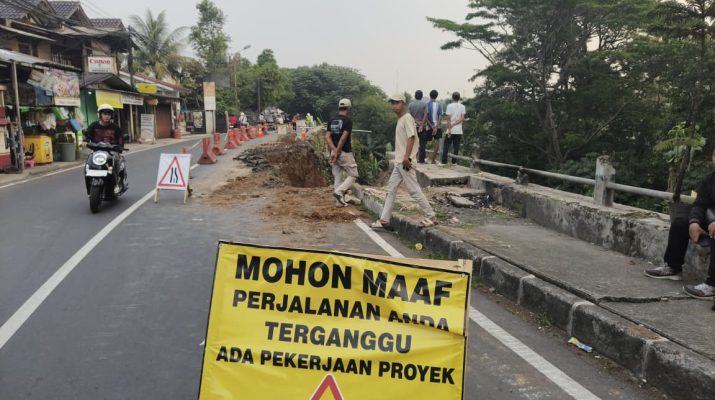 Longsor di Jalan Kebon Pedes, Mulai Dikerjakan