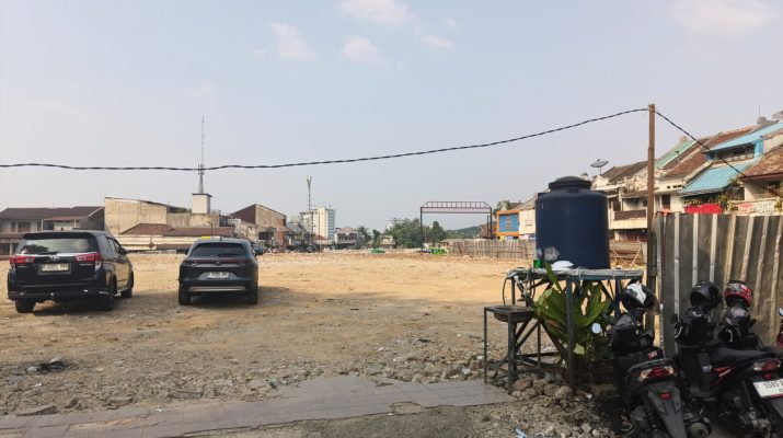 Lahan Eks Plaza Bogor dijadikan lahan parkir sementara