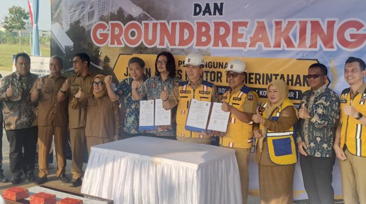 Pemkot Bogor Gelar Groundbreaking Akses Kawasan Pemerintahan Baru di Bogor Timur